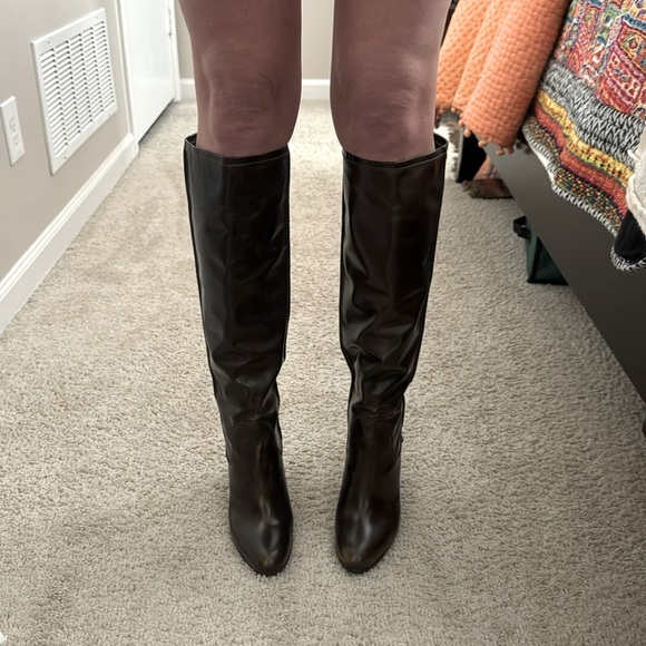 NWT Stuart Weitzman brown knee high boots - Picture 11 of 14